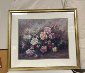 Albert Williams Framed Art Print Of Beautiful Bunch Of  Rose Flowers In Multicolor.  DS - WA - D