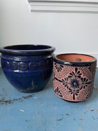 Group Of Two Planter Pots