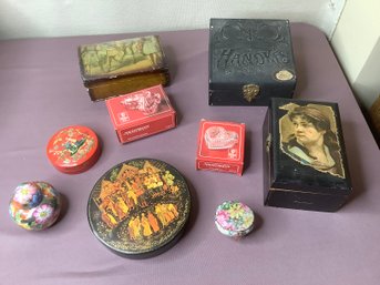 Mixed Trinket Box Lot