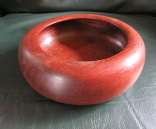 Hand Turned Wood Low Bowl