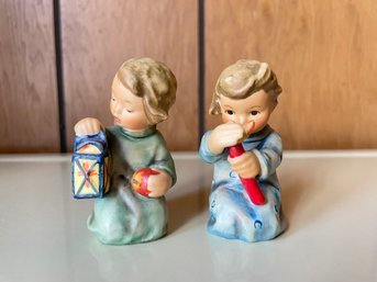 Pair Of Vintage Hummel Figurines 357 & 358 , 3' Tall