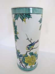 Porcelain Ceramic Floral Design Vessel