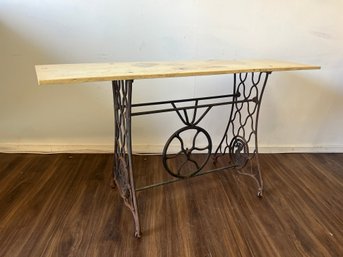 Antique Singer Sewing Machine Base Table