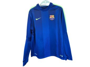 Nike Authentic Barcelona FC Football Soccer Fleece Lined Pullover - Size XL