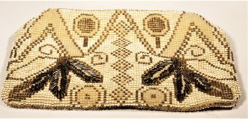 Art Deco Period Made In Czech. Glass Beaded Evening Bag Purse