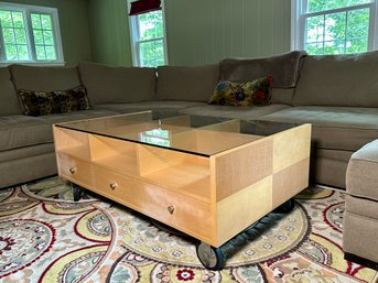 Coffee Table On Caster Wheels