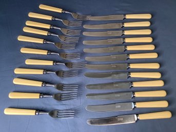 Vintage Russell Stainless Steel Forks And Knives