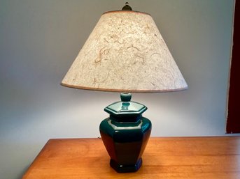 Vintage Hexagonal Ceramic Lamp