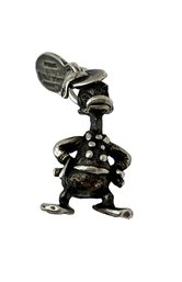 Vintage Sterling Silver Daffy Duck Walt Disney Pendant