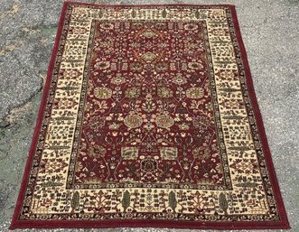 A Machine Made Wool Mix Area Rug 3.5 X 4.5