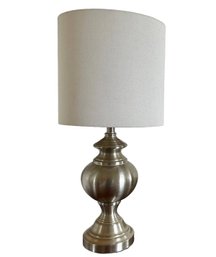 Brushed Nickel Table Lamp With Shade