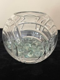 Rogaska Crystal Bowl With Beads