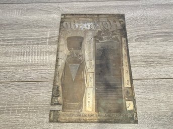 Calvert Extra Liquor Printing Plate, Very Heavy