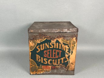 Antique Sunshine Biscuits Tin