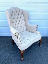 Button Tufted Traditional Armchair/wing Chair