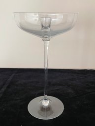 Clear Glass Candleholder