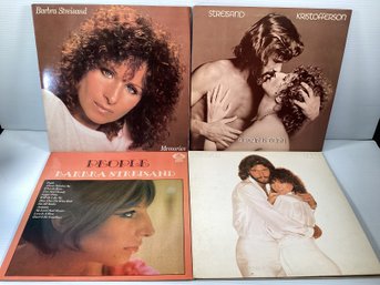 Barbra Streisand - Memories, A Star Is Born, People &  Guilty Record Lot