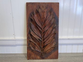 Antique Oak Wood Carving