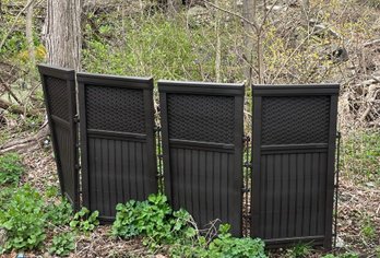 4 Section Suncast Resin Garden Screen