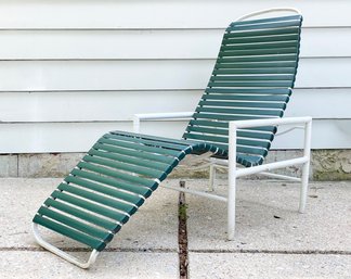 A Vintage Tubular Aluminum Lounge Chair By Tropitone