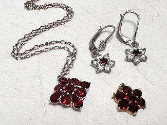 Garnet Jewelry In Sterling Settings And More