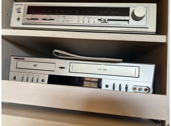 Vintage Stereo Equipment Tuner/VHS/DVD