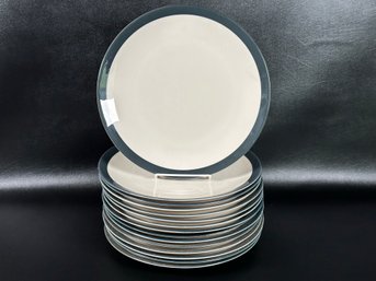 A Set Of Contemporary Dinner Plates