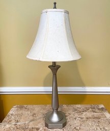 A Brushed Steel Stick Lamp