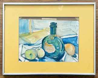 An Original Vintage Watercolor, Still Life, Unsigned