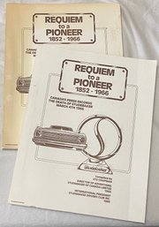 Two Books 'Requiem To A Pioneer 1852- 1966'