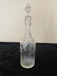 Vintage Crystal Decanter With Stopper