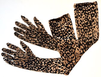 Extra Long Animal Print Gloves