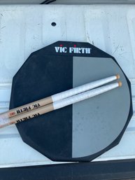 Vic Firth Practice Drum Pad With Sticks