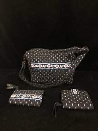 Vera Bradley Purse And Wallet Set