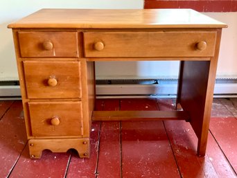 Vintage Maple Student Desk