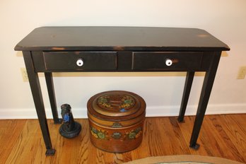 Black Side Table 42 X14x30