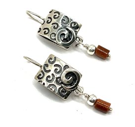 Sterling Silver Designer Silpada Dangle Earrings