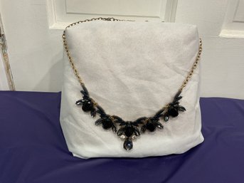 J Crew- Black And Grey Statement Necklace