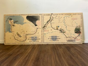 Pair Of Original World War II Maps