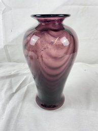 Vintage MMA Amethyst Purple Glass Vase