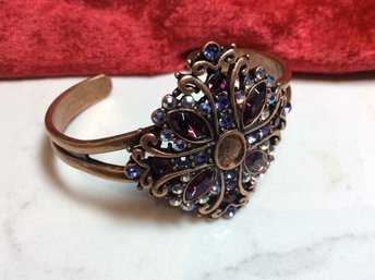 Beautiful Copper Gemstone Cuff Bracelet