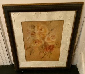 Nicely Matted Floral Framed Print