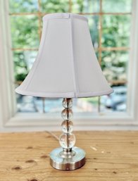 Small Contemporary Stacked Acrylic Ball Style Table Lamp