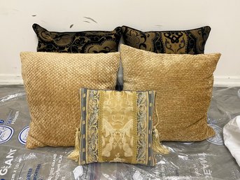 An Assortment Of Decorative Throw Pillows