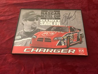 2008 Nascar Nextel Cup Series Elliott Sadler Autographed Photo 8 X 10