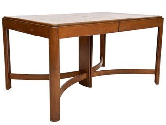 A Vintage Art Deco Maple Extendable Dining Table - Streamline And Lovely!