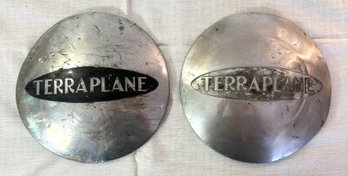 Pair Of Terraplane Hubcaps