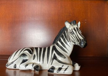 Ceramic Zebra Figure