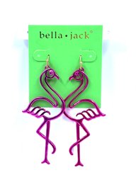 New - Bella Jack Pink Flamingo Earrings