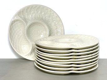 A Set Of Vintage Divided Dishes - Made IN Portugal